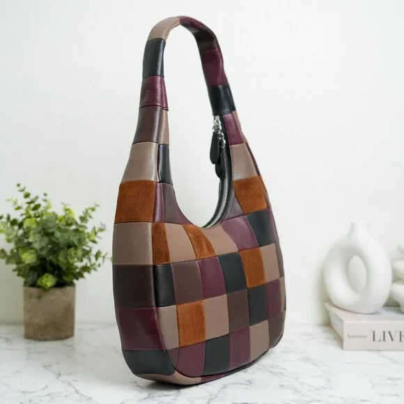 Coach Coachtopia CCX57 Alter/Ego Crescent Shoulder Bag In Suede & Leather *RARE* - Picture 6 of 15